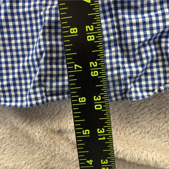 Ralph Lauren Men Shirt Large Blue Gingham Long Sleeve Button Down Casual Classic - Picture 5 of 16
